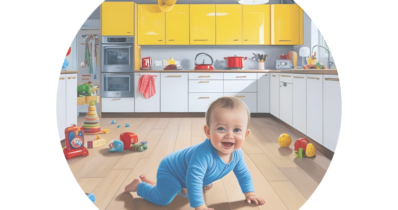 Cocinas Abiertas con Seguridad Infantil: 7 Claves para Proteger a Tu Bebé en Espacios sin Barreras