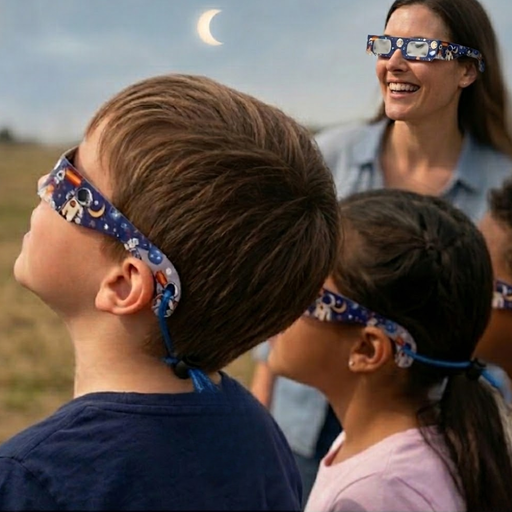 gafas para niños para ver el eclipse con seguridad infantil
